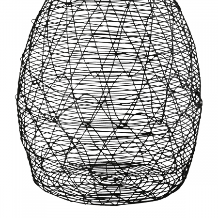 Vază, Sârmă, Metal, negru, PU 2, H. 33 cm, D. 22 cm [3]