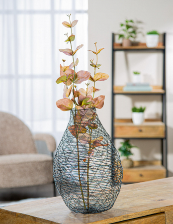 Vază, Sârmă, Metal, negru, PU 2, H. 33 cm, D. 22 cm [4]