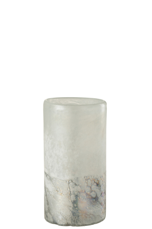 Vaza, Sticla, Alb, 11.5x11.5x22 SALE % - Vaza, Sticla, Alb, 11.5x11.5x22