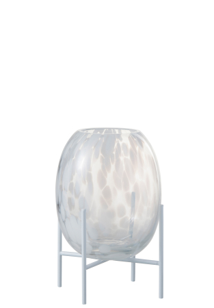 SALE % - Vaza, Sticla, Alb, 15x15x23