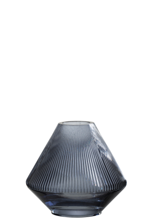 SALE % - Vaza, Sticla, Albastru, 18x18x16.5