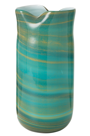 SALE % - Vaza, Sticla, Albastru, 20x18x41.5