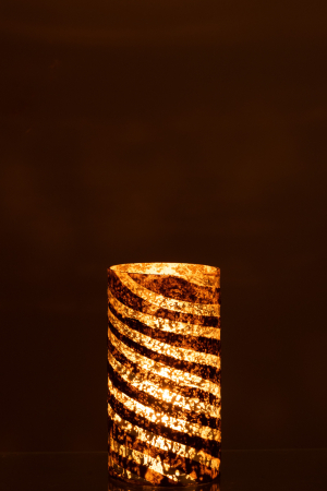 Vaza, Sticla, Argintiu, 15x15x28 [3]