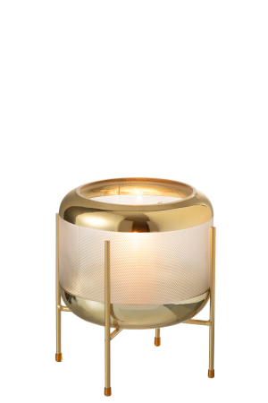 Vaza, Sticla, Auriu, 20x20x20.5 [1]