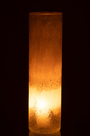 Vaza, Sticla, Bej, 11x11x41 [2]