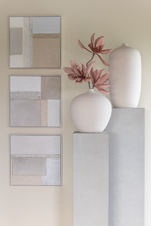 Vază, Sticlă Cassia Argilă Albă, L 35| W 35| H 35 cm [2]