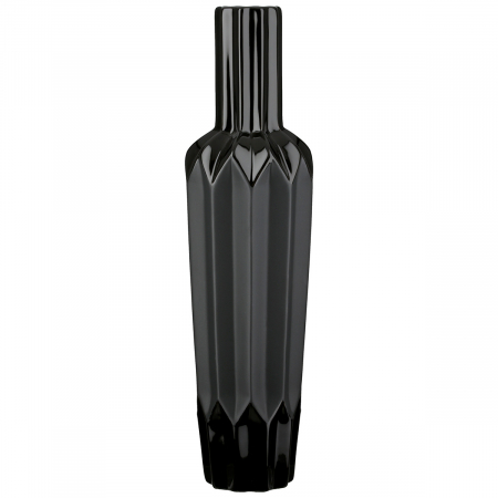 SALE % - Vaza sticla, conica, Panteon, Ceramica, neagra, PU 2, H. 48 cm, D. 13 cm