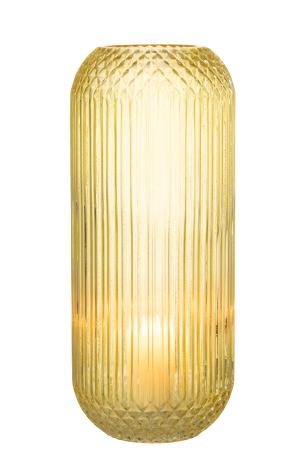 Vaza, Sticla, Galben, 15.5x15.5x36.5 [2]
