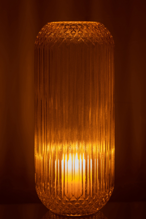 Vaza, Sticla, Galben, 15.5x15.5x36.5 [3]