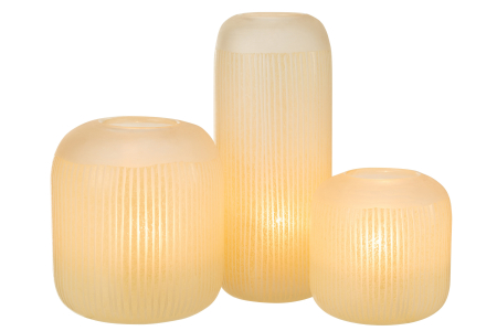 Vaza, Sticla, Galben, 15x15x34 [5]