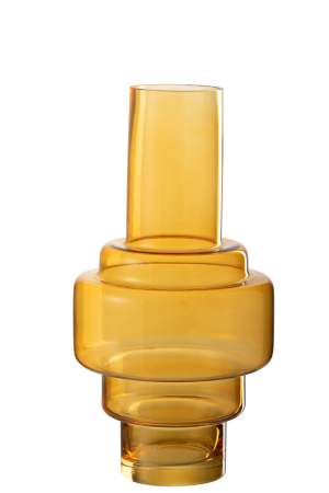 Vaza, Sticla, Galben, 17.5x17.5x36 [1]