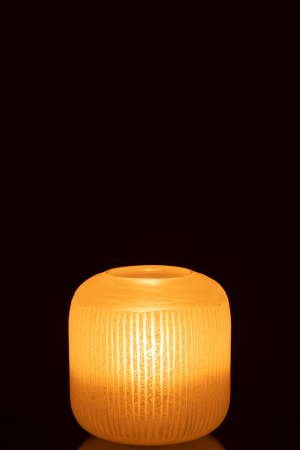 Vaza, Sticla, Galben, 17x17x16 [2]