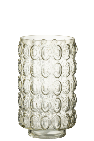 SALE % - Vaza, Sticla, Galben, 18.5x18.5x30