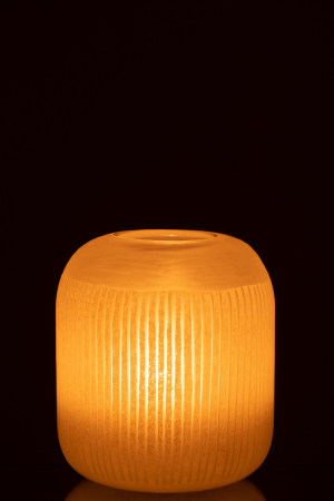 Vaza, Sticla, Galben, 20x20x24 [3]