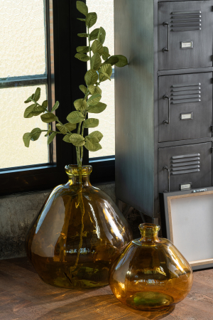 Vaza, Sticla, Galben, 35x35x30.5 [2]