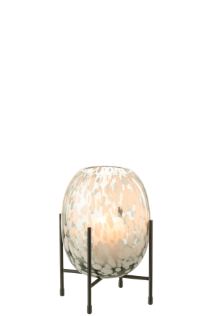 Vaza, Sticla, Gri, 14x14x22 [1]