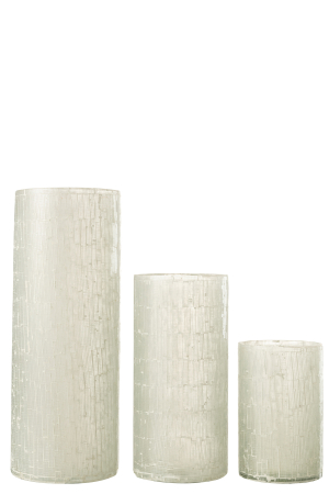 Vaza, Sticla, Gri, 16x16x42 [2]