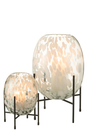 Vaza, Sticla, Gri, 23x23x37 [4]