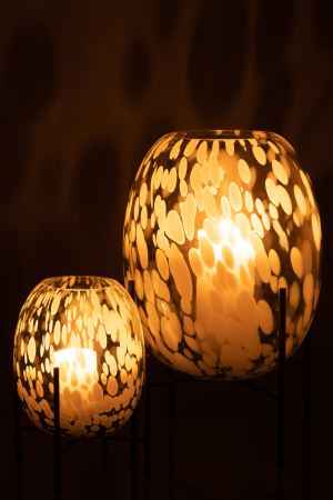 Vaza, Sticla, Gri, 23x23x37 [5]