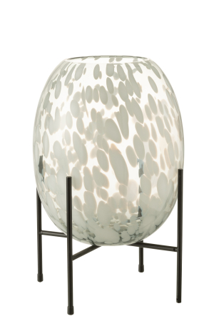 SALE % - Vaza, Sticla, Gri, 23x23x37