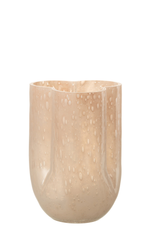 SALE % - Vaza, Sticla, Maro, 15.8x15.8x22.2