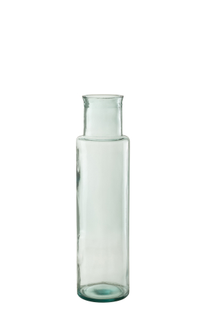 SALE % - Vaza, Sticla, Maro, 15x15x55