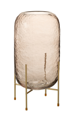 SALE % - Vaza, Sticla, Maro, 19x19x36.5