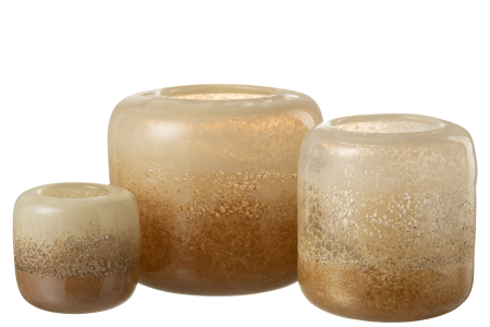 Vaza, Sticla, Maro, 25.2x25.2x24 [4]