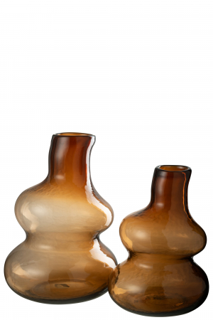 Vază, Sticlă Maro M, L 22.5| W 22.5| H 33 cm [1]