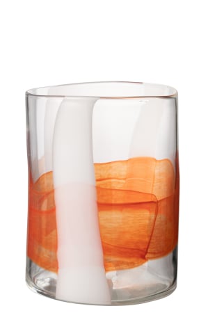 SALE % - Vaza, Sticla, Multicolor, 20.5x20.5x26