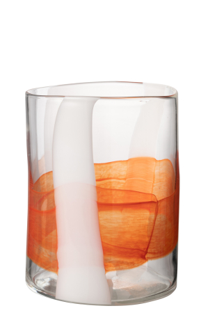 SALE % - Vaza, Sticla, Multicolor, 20.5x20.5x26