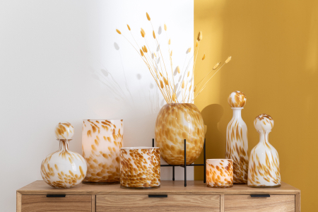 SALE % - Vaza, Sticla, Multicolor, 23x23x37.5