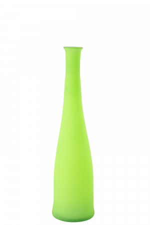 SALE % - Vază, Sticlă Neon Verde S, L 18| W 18| H 80 cm