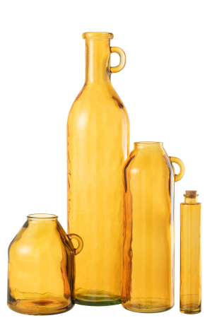 Vaza, Sticla, Ocru, 19x19x75 [3]