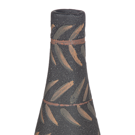 Vaza sticla, „Oliva”, Ceramica, verde, negru, PU 4, H 25 cm, A. 9 cm [1]