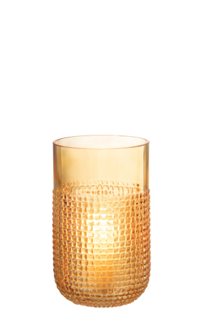 Vaza, Sticla, Portocaliu, 11.5x11.5x22.5 [2]