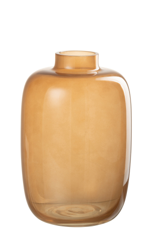 SALE % - Vaza, Sticla, Portocaliu, 15x15x22
