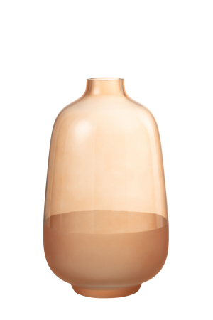 SALE % - Vaza, Sticla, Portocaliu, 15x15x27