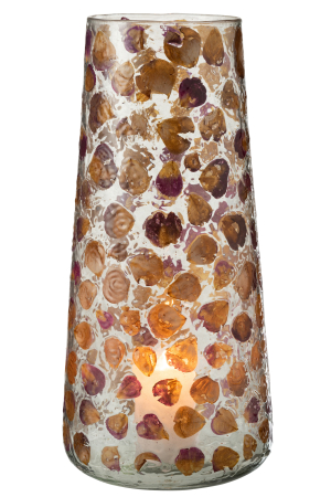 Vaza, Sticla, Portocaliu, 17.5x17.5x36.5 [1]