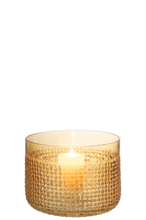 Vaza, Sticla, Portocaliu, 17x17x13.5 [2]