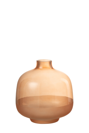 SALE % - Vaza, Sticla, Portocaliu, 18x18x18