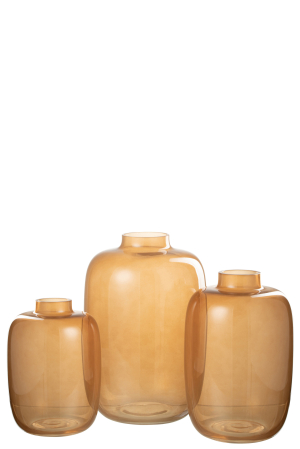 Vaza, Sticla, Portocaliu, 18x18x27 [1]