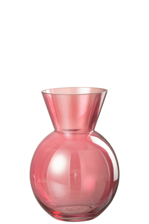 SALE % - Vaza, Sticla, Rosu, 16x16x23