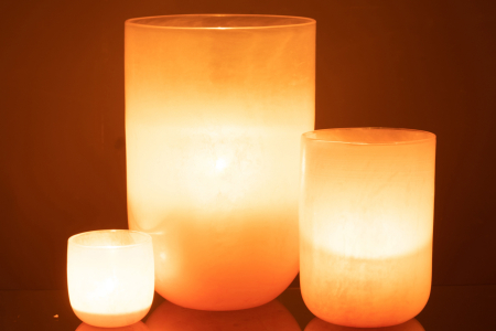 Vaza, Sticla, Rosu, 24x24x36 [6]