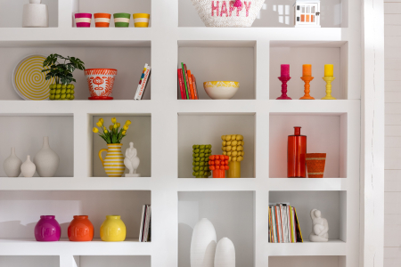 SALE % - Vaza, Sticla, Rosu, 26x26x74