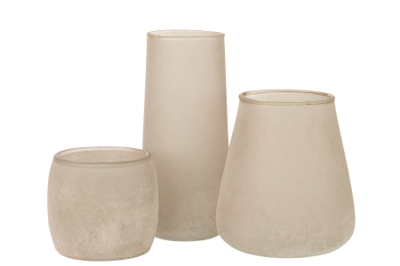 Vaza, Sticla, Roz, 10x10x23 [1]