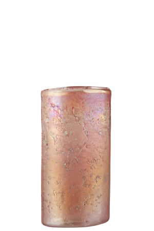 SALE % - Vaza, Sticla, Roz, 13x8x25