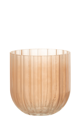 SALE % - Vaza, Sticla, Roz, 15x15x15