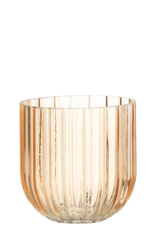 SALE % - Vaza, Sticla, Roz, 15x15x15