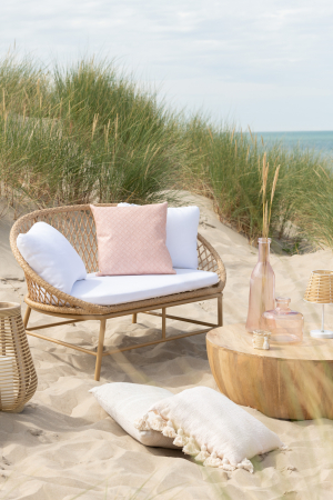 SALE % - Vaza, Sticla, Roz, 15x15x45